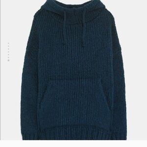 Zara Knitted Oversized Hooded Sweater/NEW